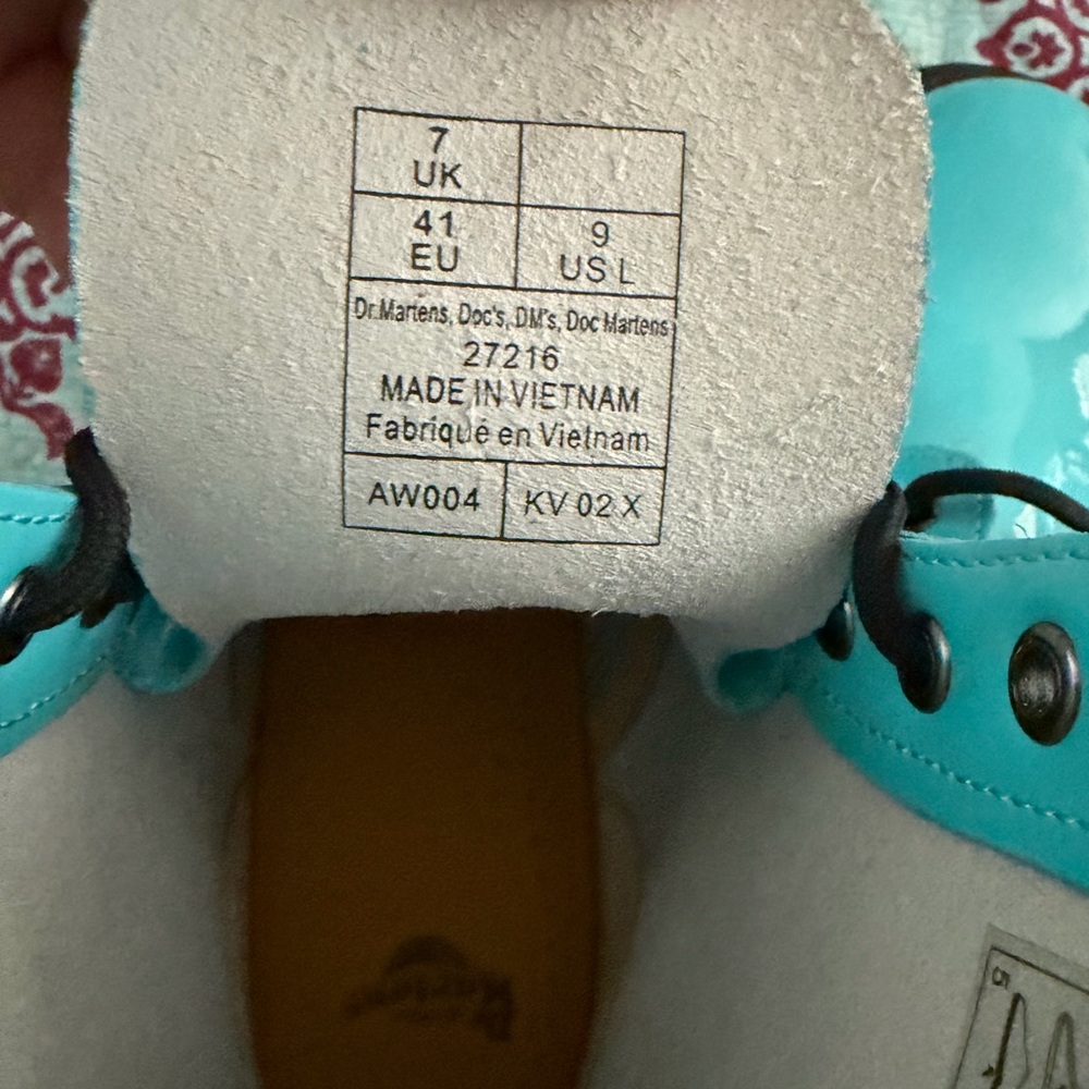 “Tiffany Blue” Doc Martens 1460 - Picture 3 of 7